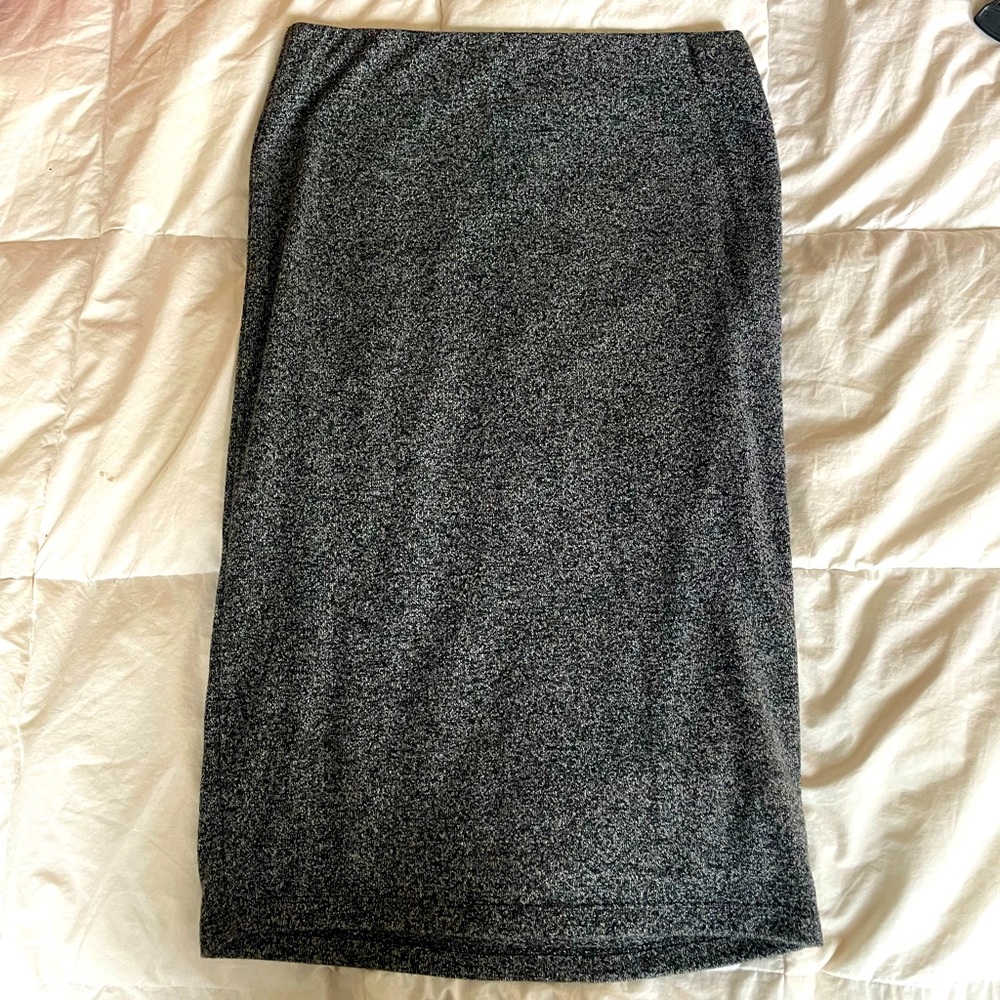 Grey Pencil Skirt